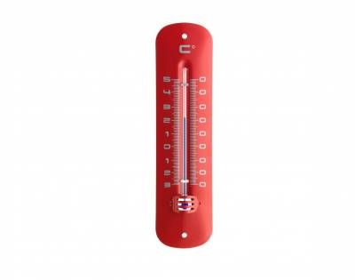 10212 Termometar unutarnji-vanjski metalni -30°C ... +50°C crveni 12-2051-05